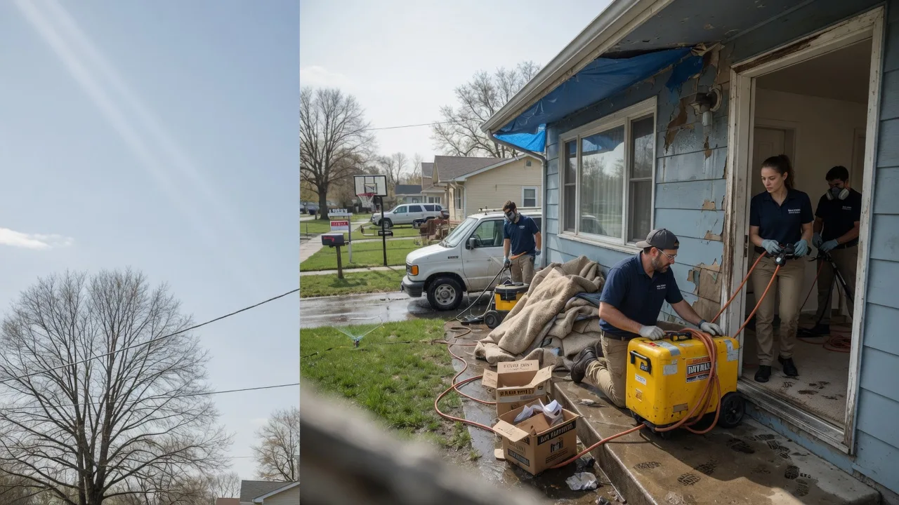 Basement Flood Cleanup in Mound City, KS near me